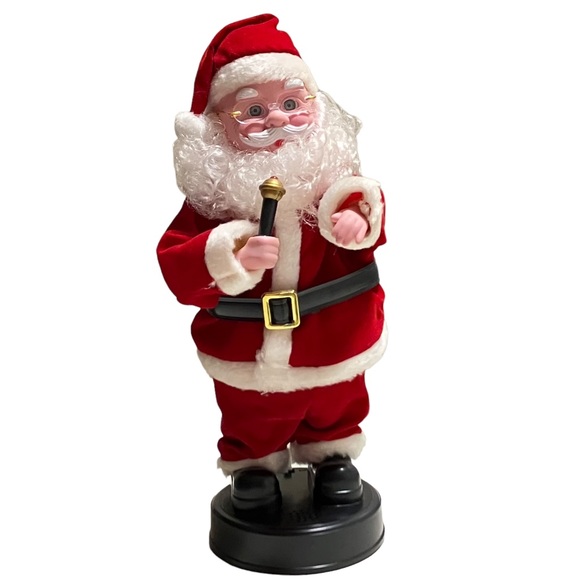 Vintage Musical Wiggle Santa 12" Sings Jingle Bells & Dances - Picture 4 of 11